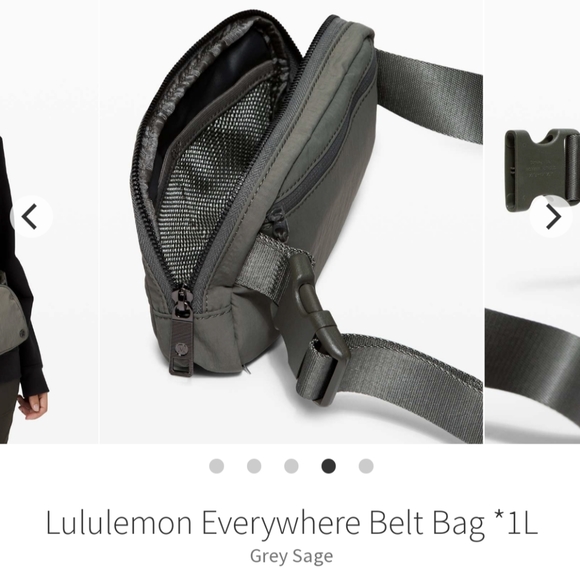 NWOT Lululemon everywhere belt bag 1L grey sage - Picture 2 of 6